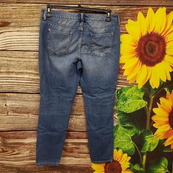 Justfab Distressed med wash jeans 29 Pre-owned - Picture 2 of 4